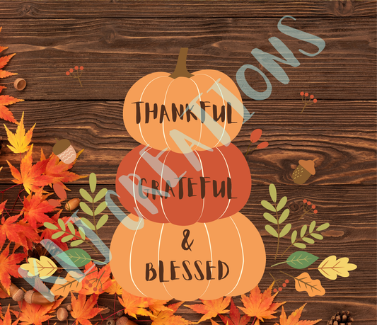 Grateful, Thankful, & Blessed