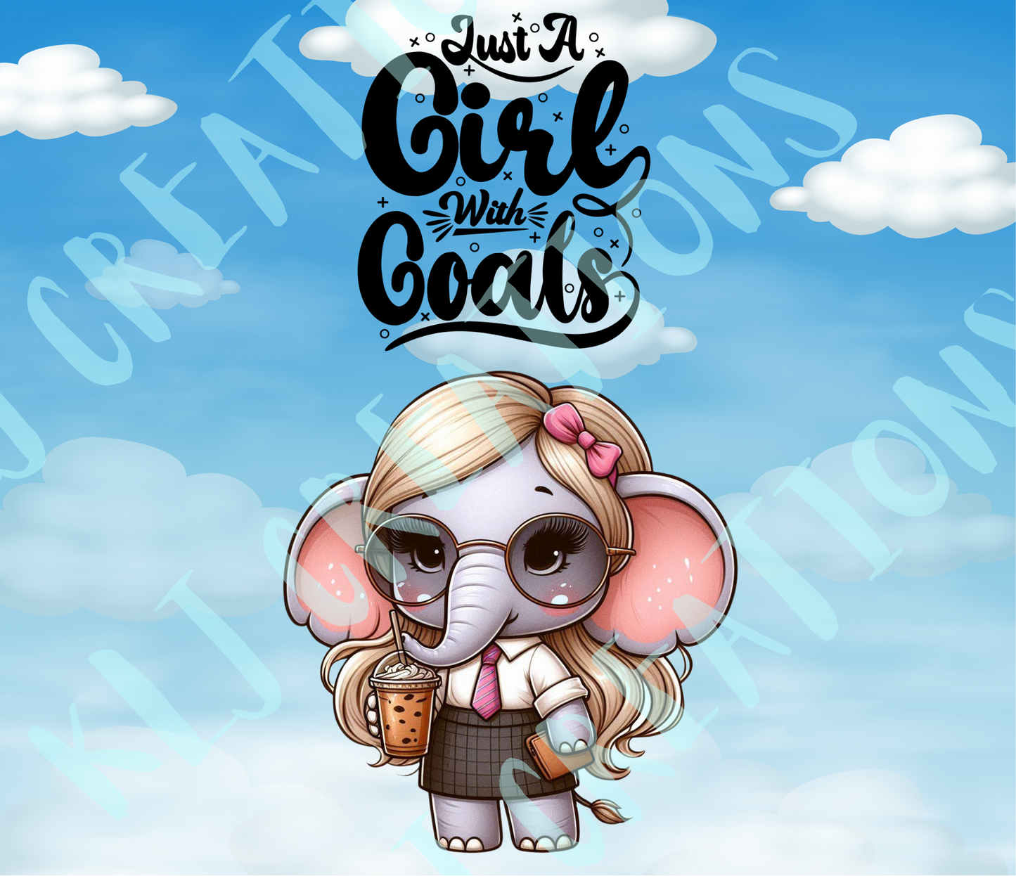Girl with Goals Elephant